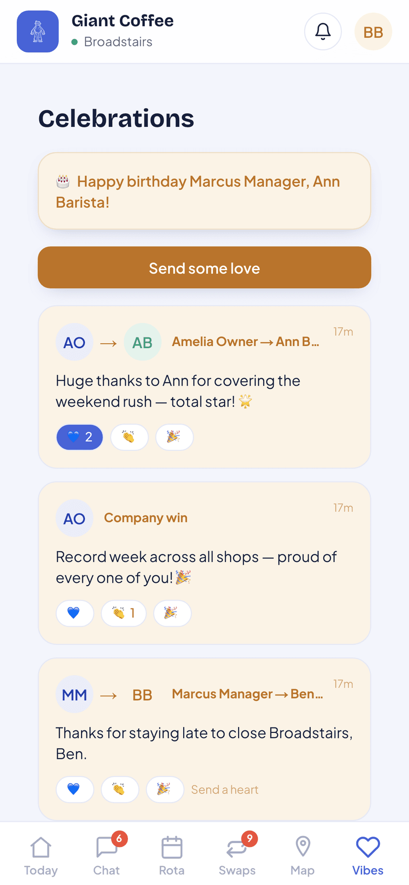 The nice bits screen